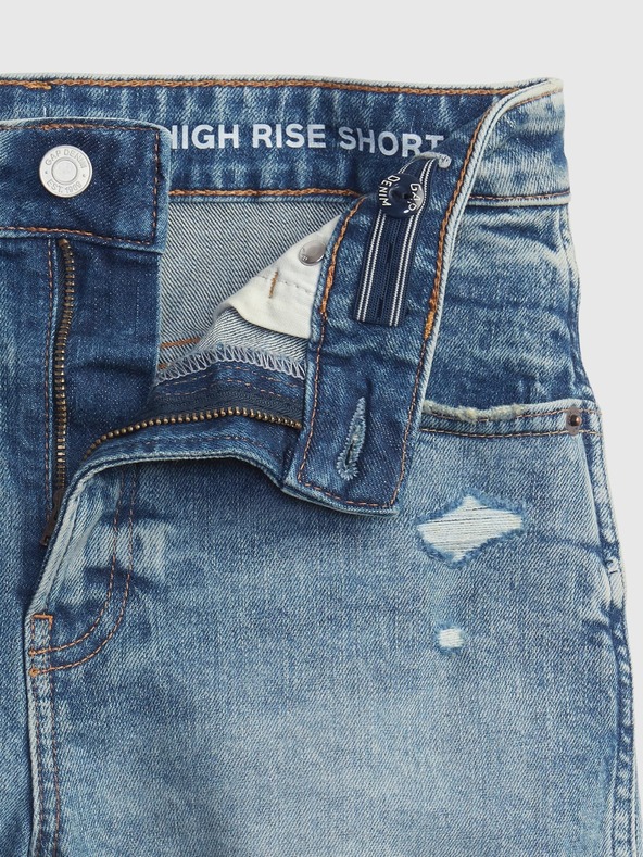 GAP Pantaloni scurți denim high rise stretch pentru copii GAP