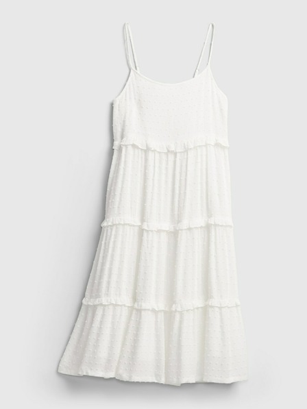 GAP Rochie midi tiered pentru adolescenți GAP