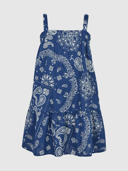 GAP Rochie din in cu model pentru copii GAP