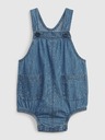 GAP Salopetă denim pentru copii GAP