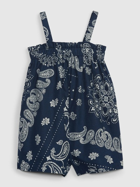 GAP Baby salopetă din in cu model GAP
