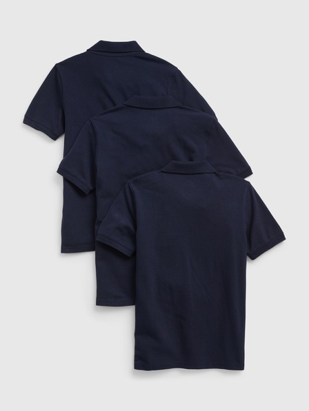 GAP Tricouri polo uniforme organice pentru copii, 3 bucăți GAP