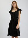 Orsay Rochie de damă neagră cu amestec de in ORSAY