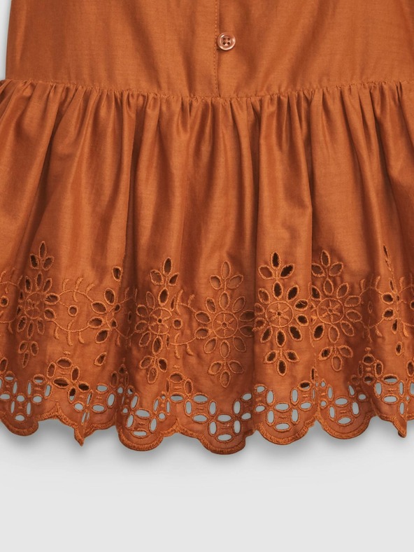 GAP Top pentru copii, tip maiou, cu broderie englezească GAP