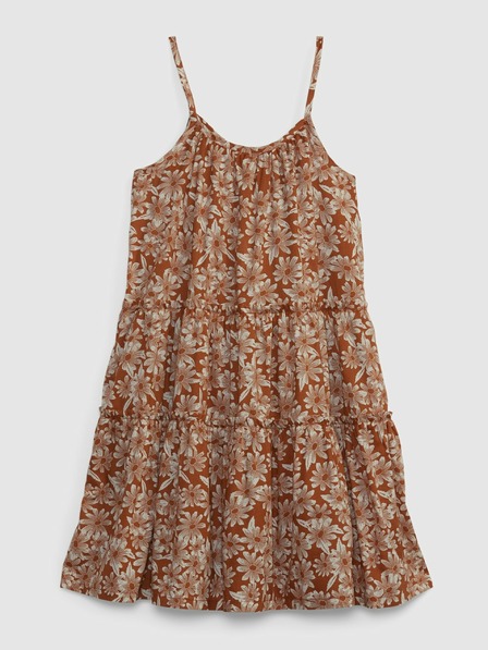 GAP Rochie pentru copii cu imprimeu floral și bretele GAP