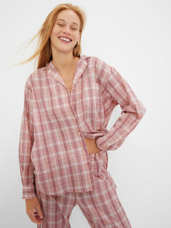 GAP Jachetă de pijama cu carouri GAP