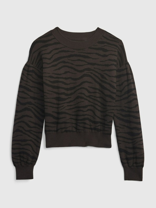 GAP Pulover din bumbac zebra pentru copii GAP