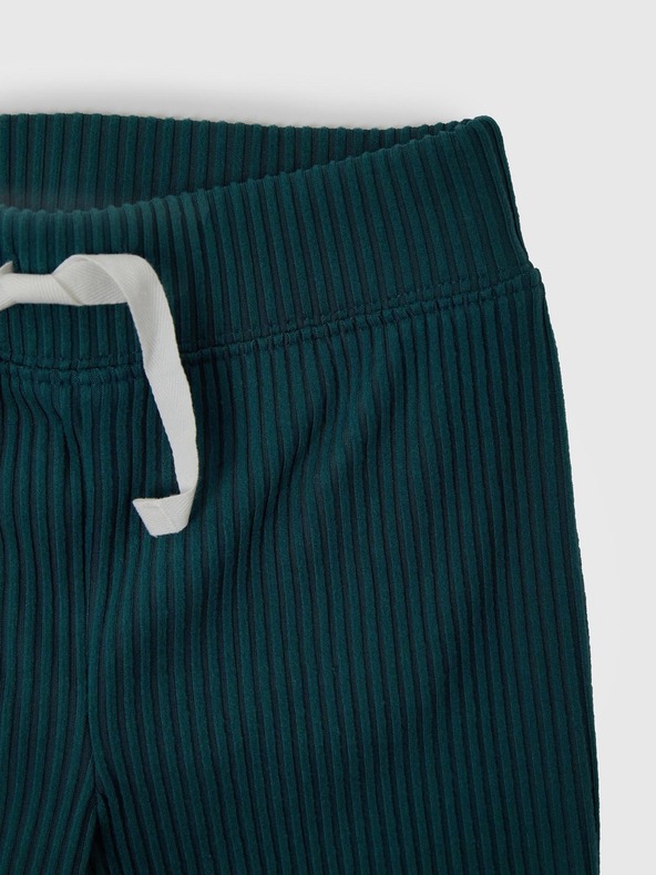 GAP Baby pantaloni din bumbac rib pentru bebeluși GAP