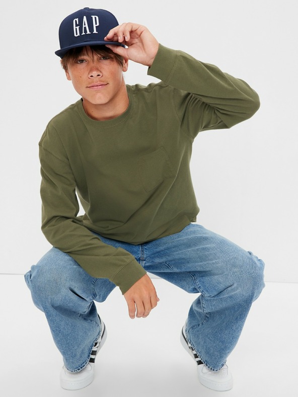 GAP Tricou adolescenți din bumbac organic GAP