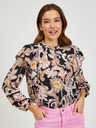 Orsay Bluză de damă neagră cu model ORSAY