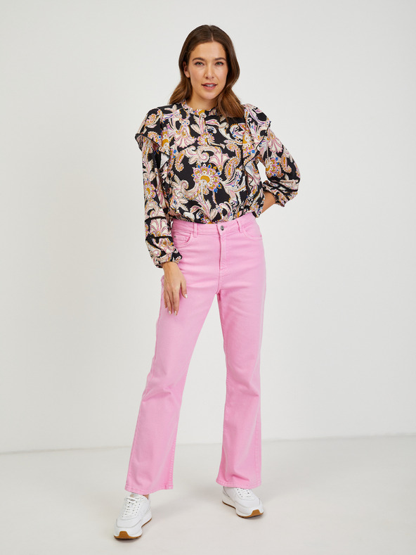 Orsay Bluză de damă neagră cu model ORSAY