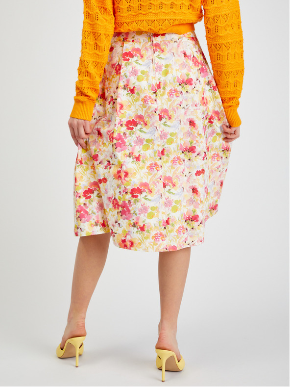 Orsay Fustă cu model floral crem de damă ORSAY