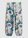 GAP Baby pantaloni de trening cu flori GAP