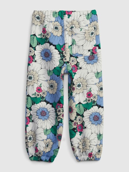 GAP Baby pantaloni de trening cu flori GAP
