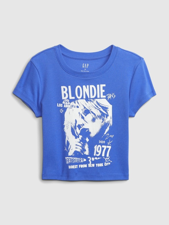 GAP Tricou crop cu imprimeu GAP