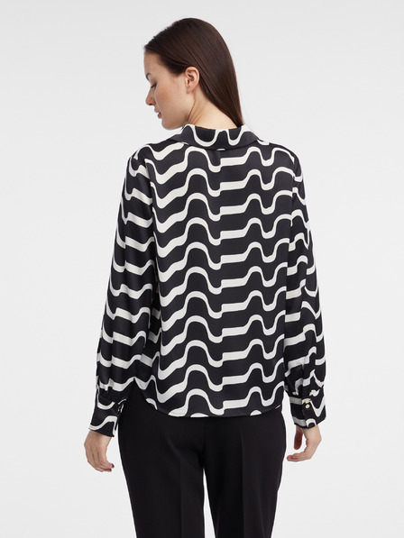 Orsay Bluză de damă cu model alb și negru ORSAY