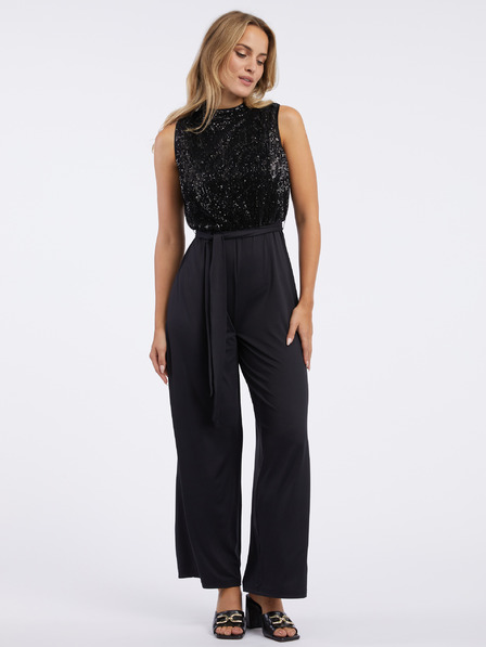 Orsay Salopetă neagră pentru femei cu paiete ORSAY