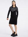 Orsay Rochie pulover negru pentru femei ORSAY