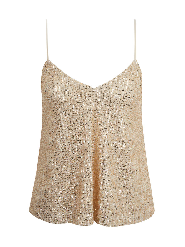 Orsay Top cu paiete aurii pentru femei ORSAY