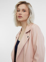 Orsay Jachetă din piele roz deschis pentru femei ORSAY