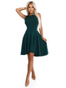 numoco Rochie fluide cu spate lung decorativ - verde sticle