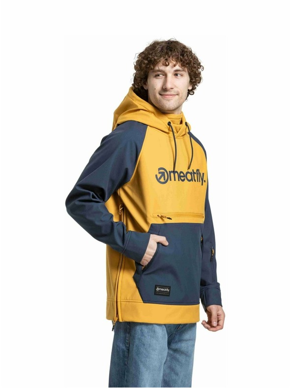 Meatfly Meatfly jachetă softshell pentru bărbați Jax Saphire Blue / Camel |