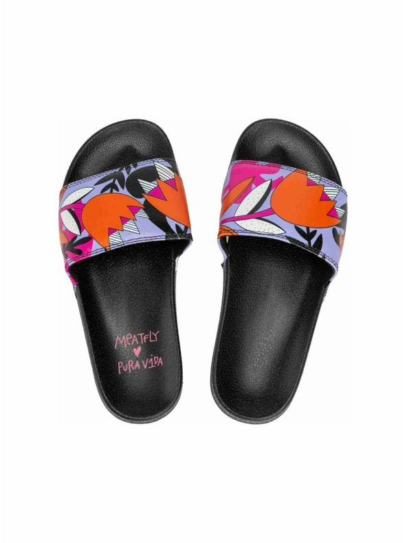 Meatfly Meatfly papuci damă Hudson Pura Vida Lila Love