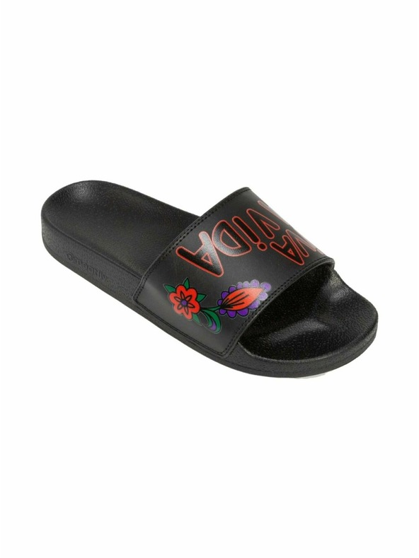 Meatfly Meatfly papuci damă X Hudson Pura Vida Viva La Vida Negru