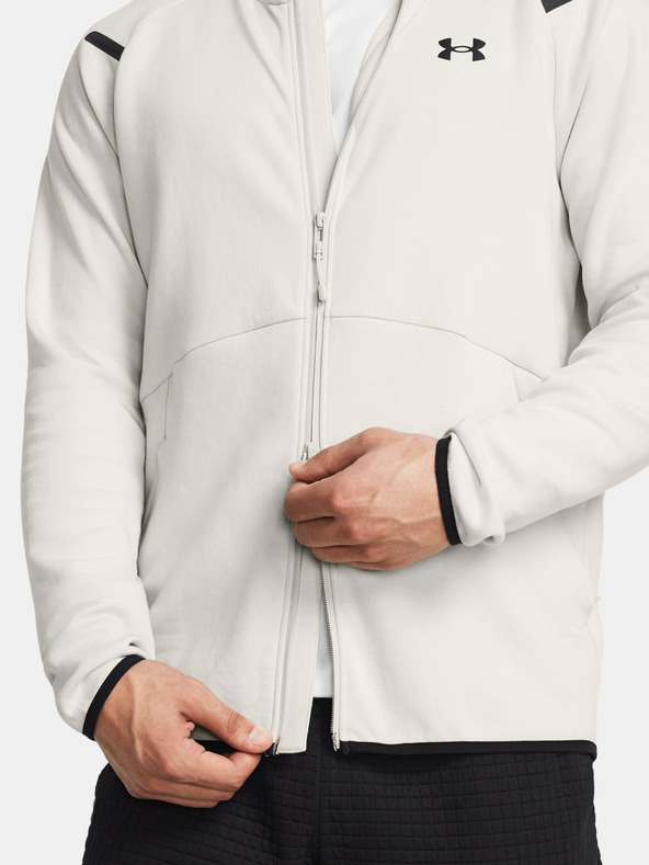 Under Armour Hanorac Under Armour UA Unstoppable Flc FZ HD EU-WHT pentru bărbați
