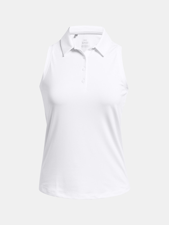 Under Armour Polo Under Armour UA Playoff SL-WHT pentru femei