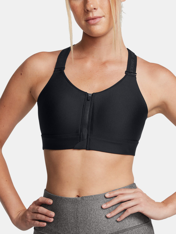 Under Armour Sutien pentru femei Under Armour UA Infinity High Zip 2.0 Bra-BLK