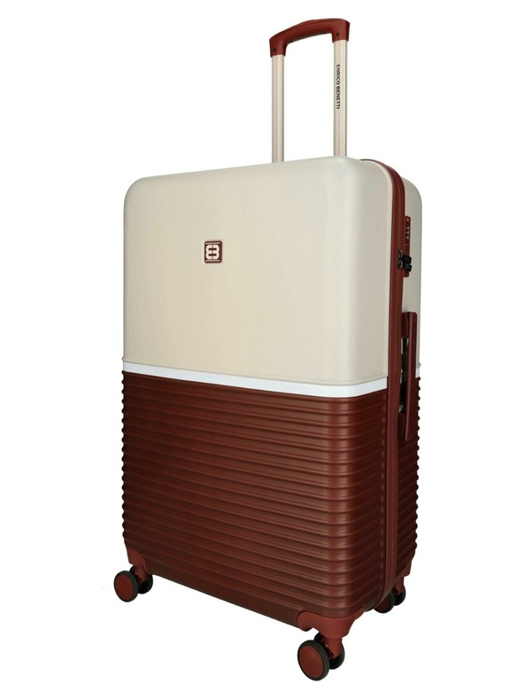 Enrico Benetti Valiză de călătorie Enrico Benetti Princetown L Bordeaux/Pink