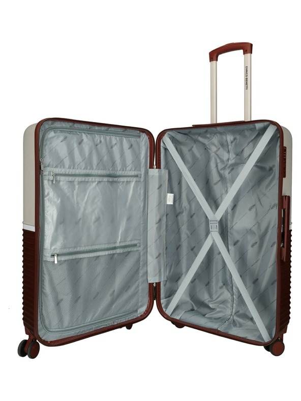 Enrico Benetti Valiză de călătorie Enrico Benetti Princetown L Bordeaux/Pink