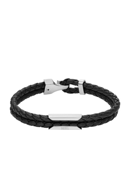 Diesel Diesel brățară bărbătească din piele și oțel DX1247040