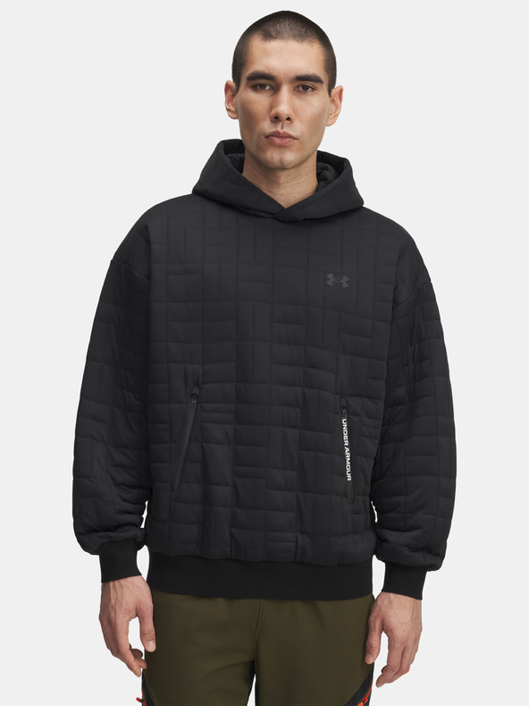 Under Armour Hanorac pentru bărbați Under Armour UA Unstoppable Flc Txtr Hdy-BLK