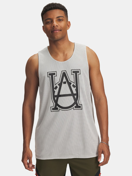 Under Armour Maiou pentru bărbați Under Armour UA M Courtside Reversble Jsy-WHT