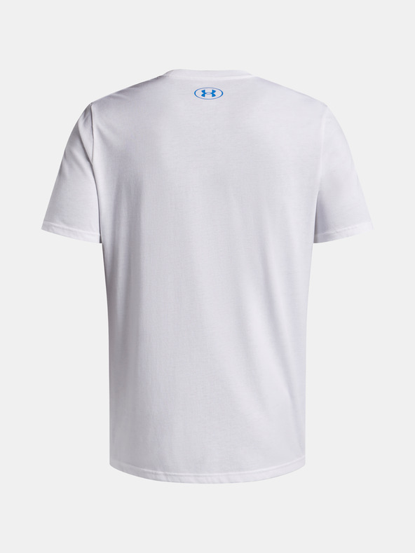 Under Armour Tricou pentru bărbați Under Armour UA TRIPLE STACK LC LOGO SS-WHT