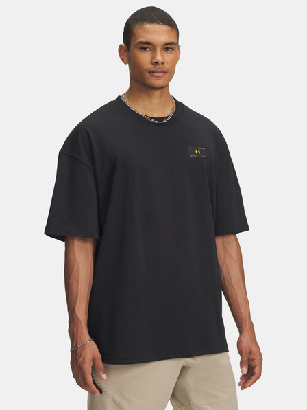 Under Armour Tricou bărbați Under Armour UA HWT WOVEN LABEL SS-BLK