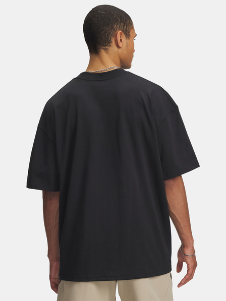 Under Armour Tricou bărbați Under Armour UA HWT WOVEN LABEL SS-BLK