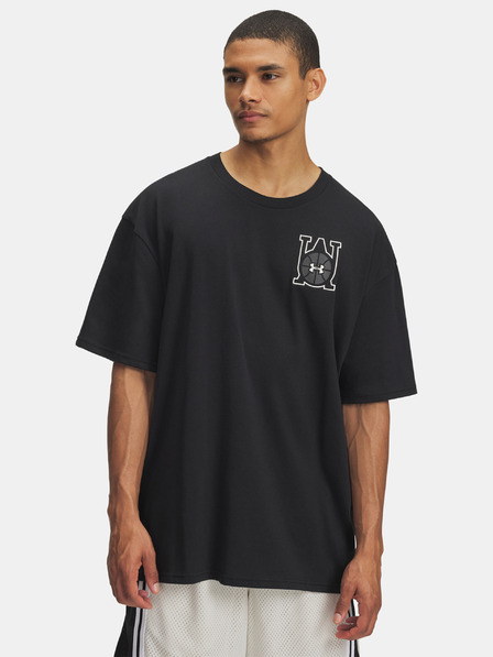 Under Armour Tricou bărbați Under Armour UA M HWT OS Hoops Courtside-BLK