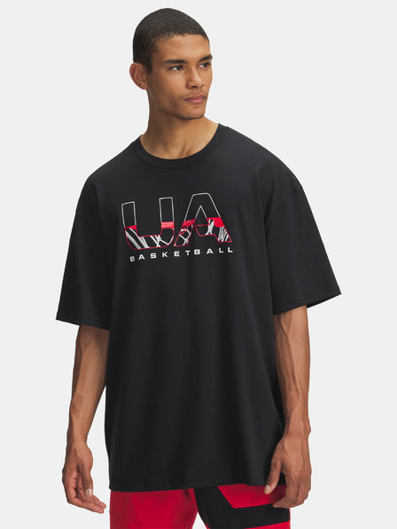 Under Armour Tricou bărbați Under Armour UA M HWT Hoops Branded SS-BLK