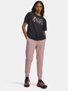 Under Armour Pantaloni sport de damă Under Armour UA Rival Hi Rise Woven Pant-PNK