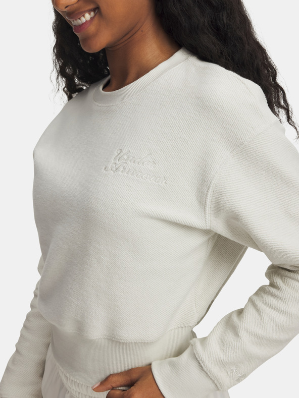 Under Armour Hanorac sport Under Armour Icon Terry Varsity Crew-WHT