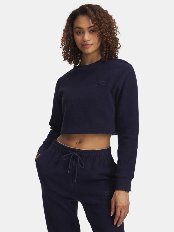 Under Armour Hanorac sport Under Armour Icon Terry Varsity Crew-BLU
