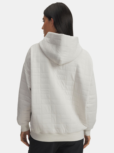 Under Armour Hanorac sport Under Armour Unstoppable Flc Txtr Hoodie-WHT