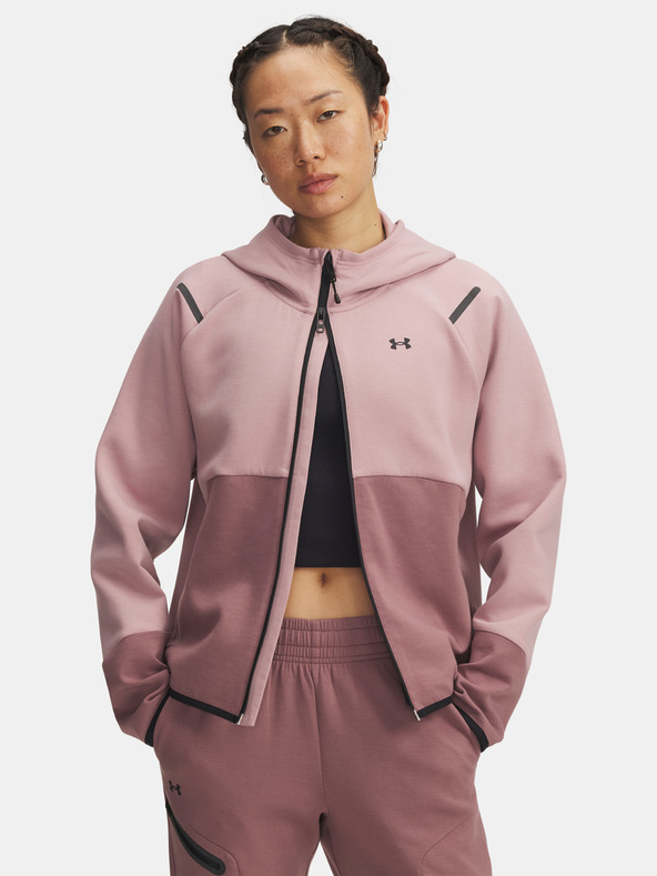 Under Armour Hanorac sport Under Armour Unstoppable Fleece FZ-PNK
