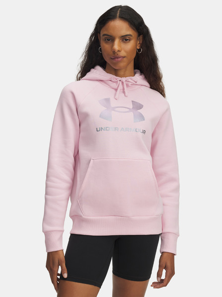 Under Armour Hanorac sport Under Armour UA Rival Flc Shimmer Hdy-PNK