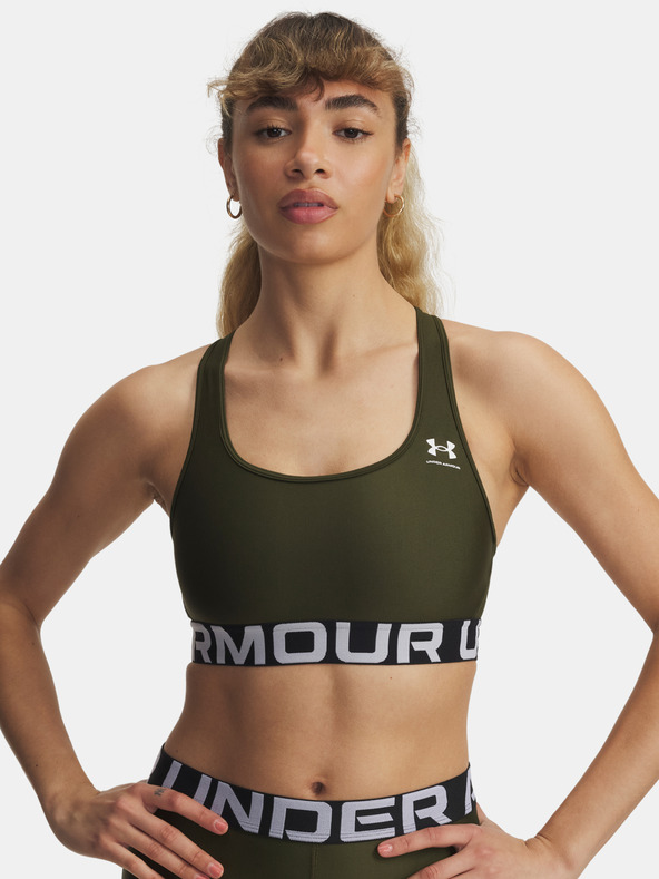 Under Armour Sutien pentru femei Under Armour UA HG Mid Branded-GRN