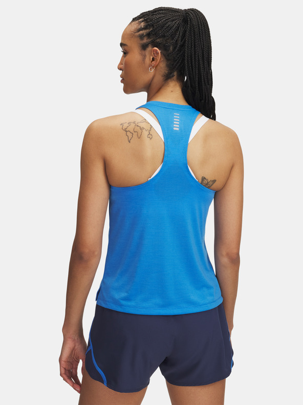 Under Armour Top pentru femei Under Armour UA Launch Singlet-BLU
