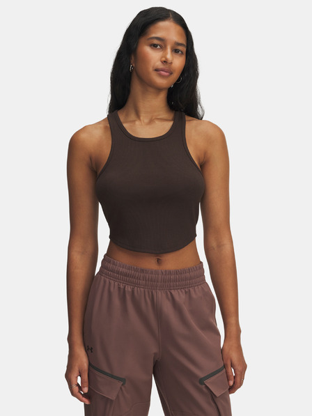 Under Armour Top pentru femei Under Armour UA Rival Rib Tank-BRN